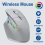 Wireless Mouse Bluetooth 5.0 Mouse 2.4G Wireless Optical Mouse Gray 4