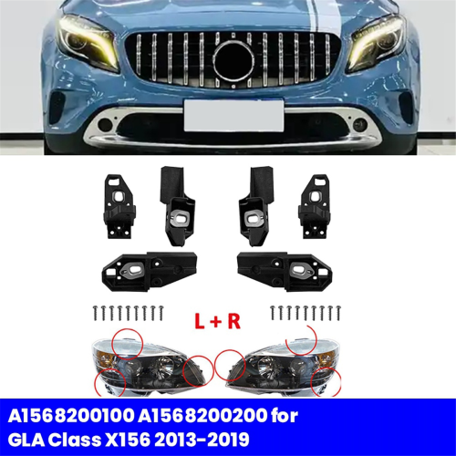 Car Front Headlight Bracket Repair Mount Kits A1568200100 L 2