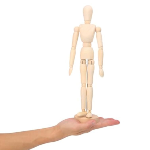 5-pack kunstfiguurmodel - 12 inch houten mannequin 1
