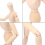 5-pack kunstfiguurmodel - 12 inch houten mannequin 3