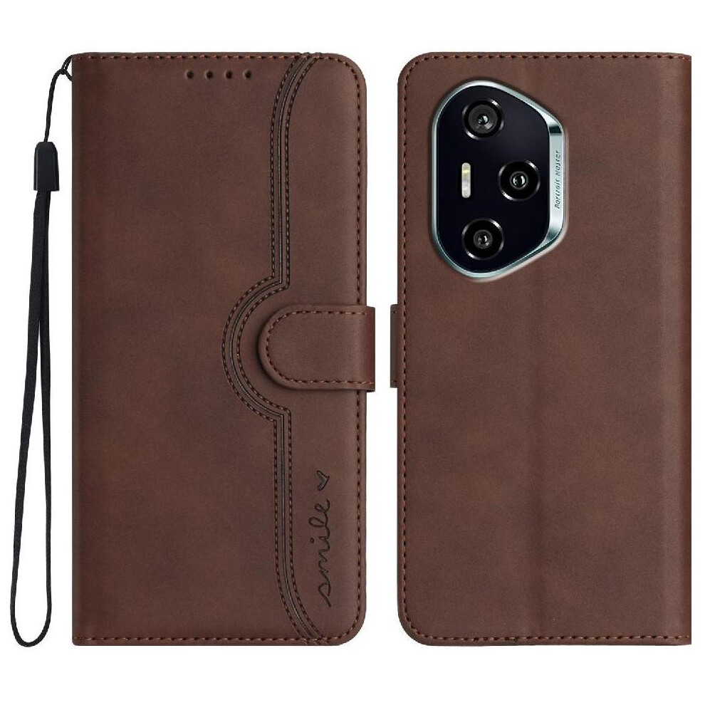 (Brown) Compatible With Honor 400 Wallet Premium Pu Built-In Magnet Cover Brown 764544218900