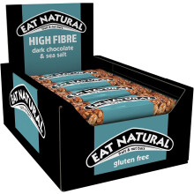 Eat Natural Dark Chocolate & Sea Salt Fruit & Nut Bars 12 x 40g