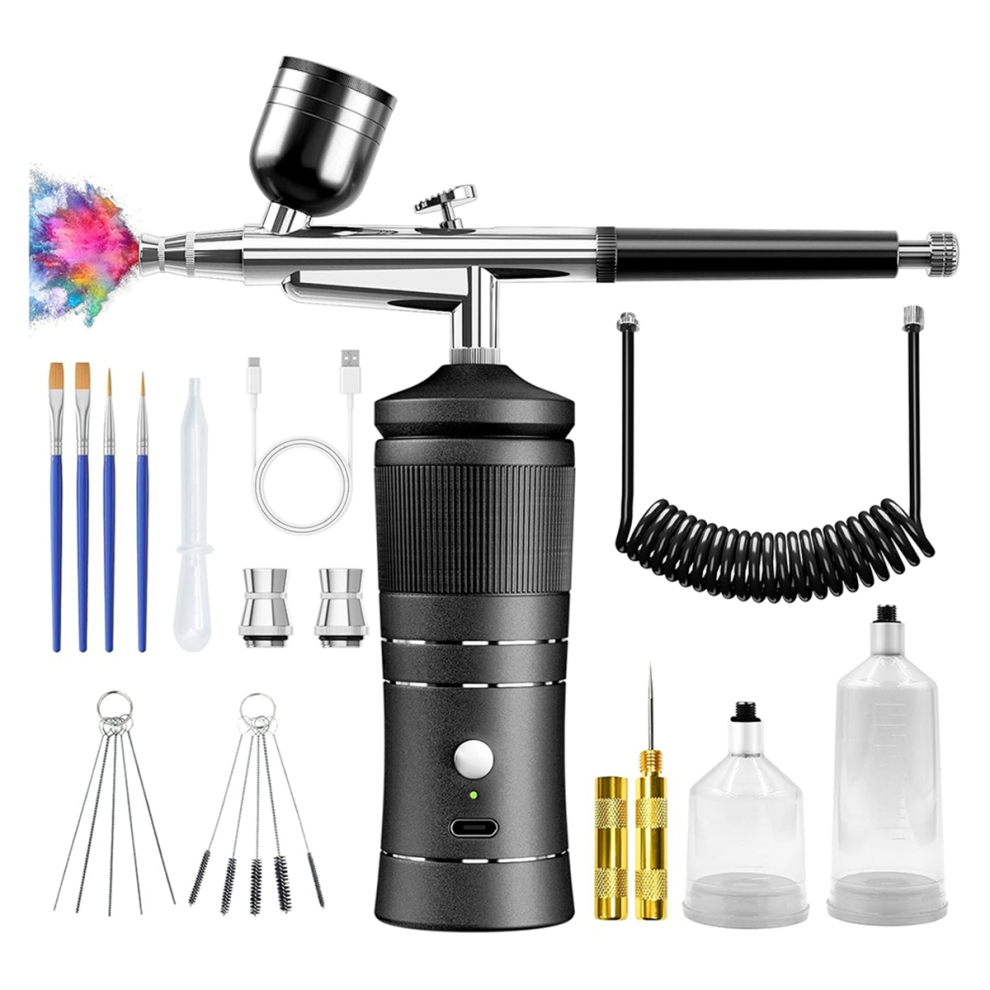 Markenlos Airbrush Kit With Compressor, 48Psi High Pressure Air Brush Kit A