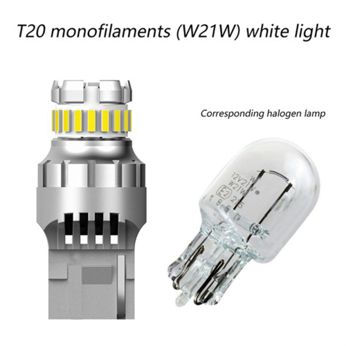 Φώτα οπισθοπορείας LED Canbus αυτοκινήτου T20 7440 W21W 6000K εξαιρετικά φωτεινή λάμπα 2