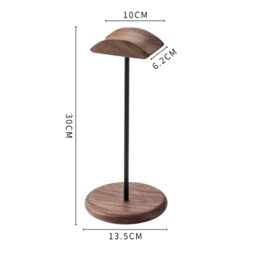 Headphone Stand Black Walnut Solid Wood Headphone Stand 1