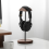 Headphone Stand Black Walnut Solid Wood Headphone Stand 5