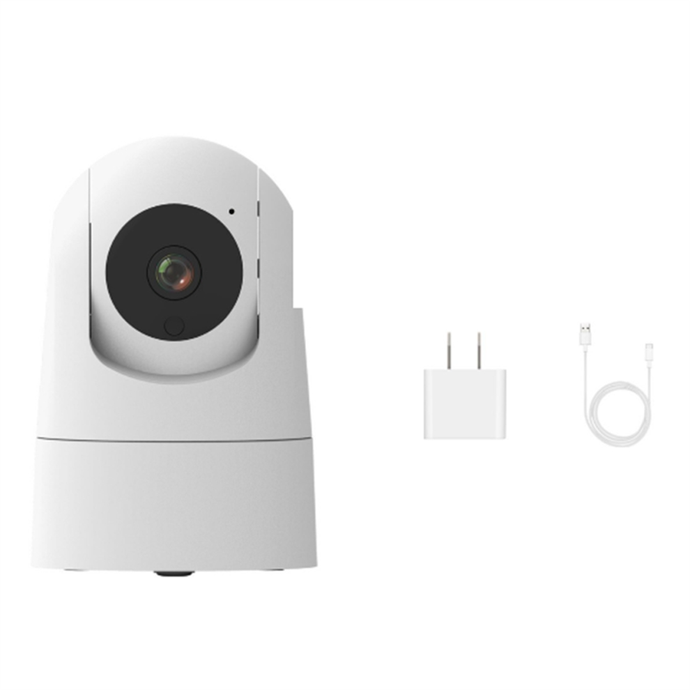 Caméra WiFi 5G Mini caméra de sécurité intérieure Blanc Prise américaine