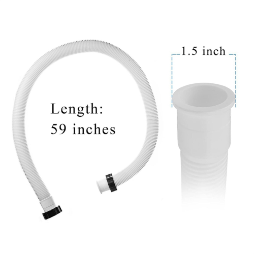 2pcs 1.5Inch Diameter Accessory Pool Pump Hose Replacement 1