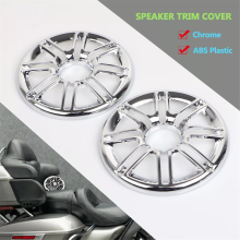 Chrome Rear Speaker Trim Grill Cover For Tri Glide