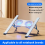 Foldable Laptop Stand with Cooling Fan, Cooler Pad C Gray 6