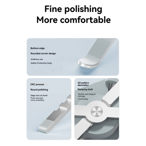 Foldable Laptop Stand with Cooling Fan, Cooler Pad A Gray 2