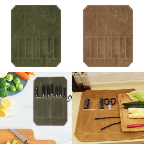 Canvas messen opbergtas, Chef Picknick draagbare opbergtas 1