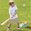 Baseball-syöttölaite Lelu lapsille, jossa on maila ja 3 baseball-palloa 4