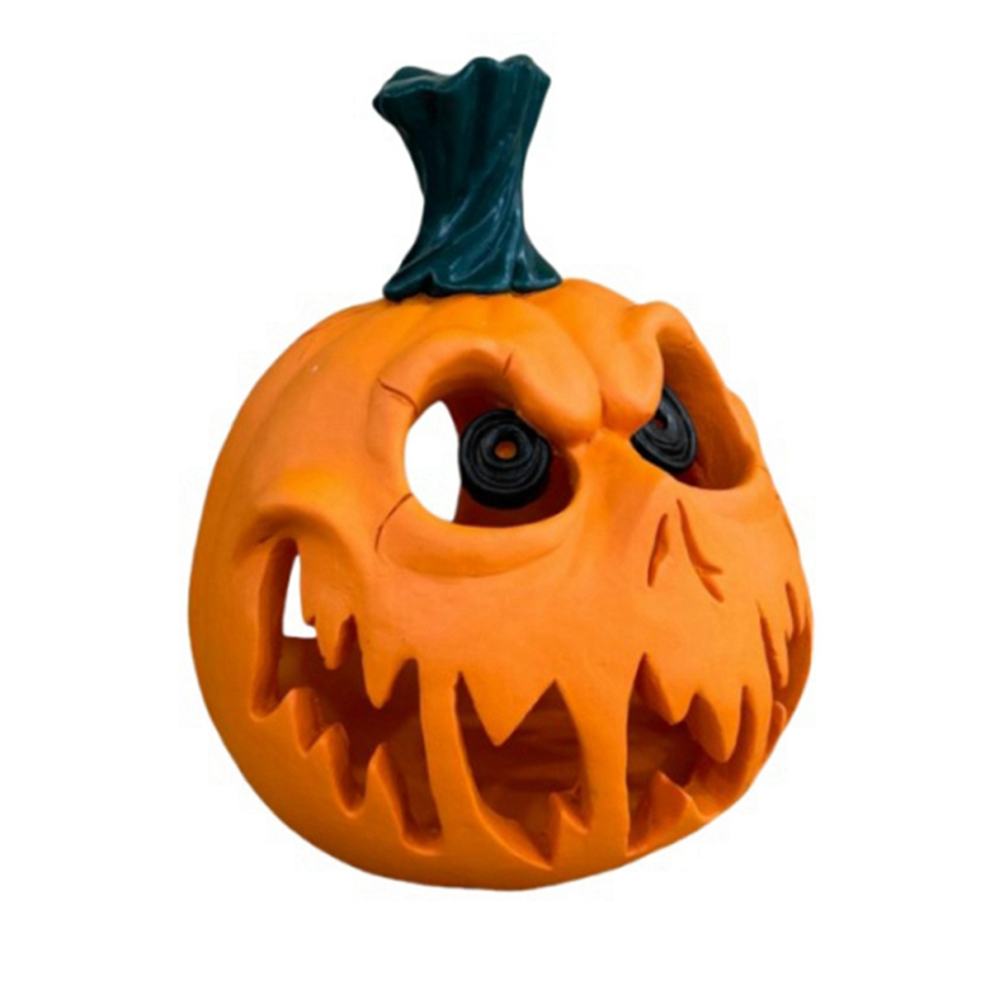Markenlos Halloween Pumpkin Resin Desktop Skull Ghost Festival Decoration