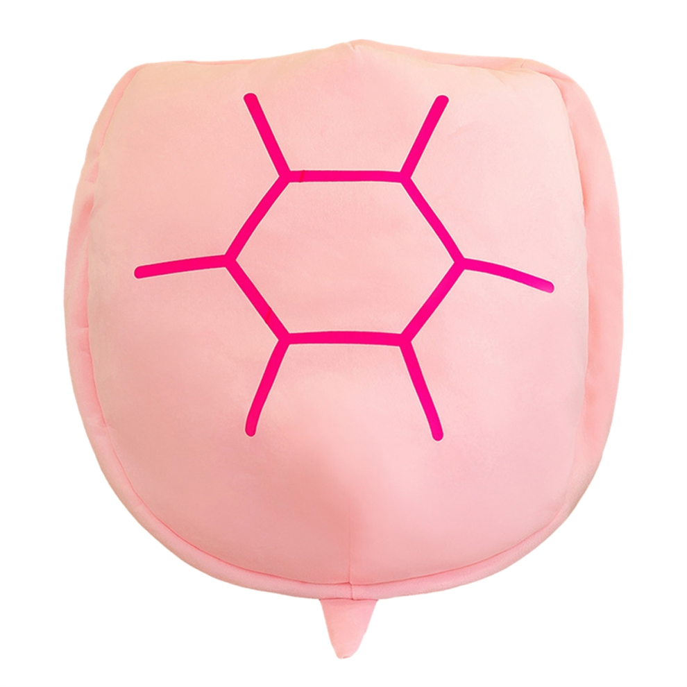Coussin en forme de tortue, jouet en peluche amusant et portable, rose