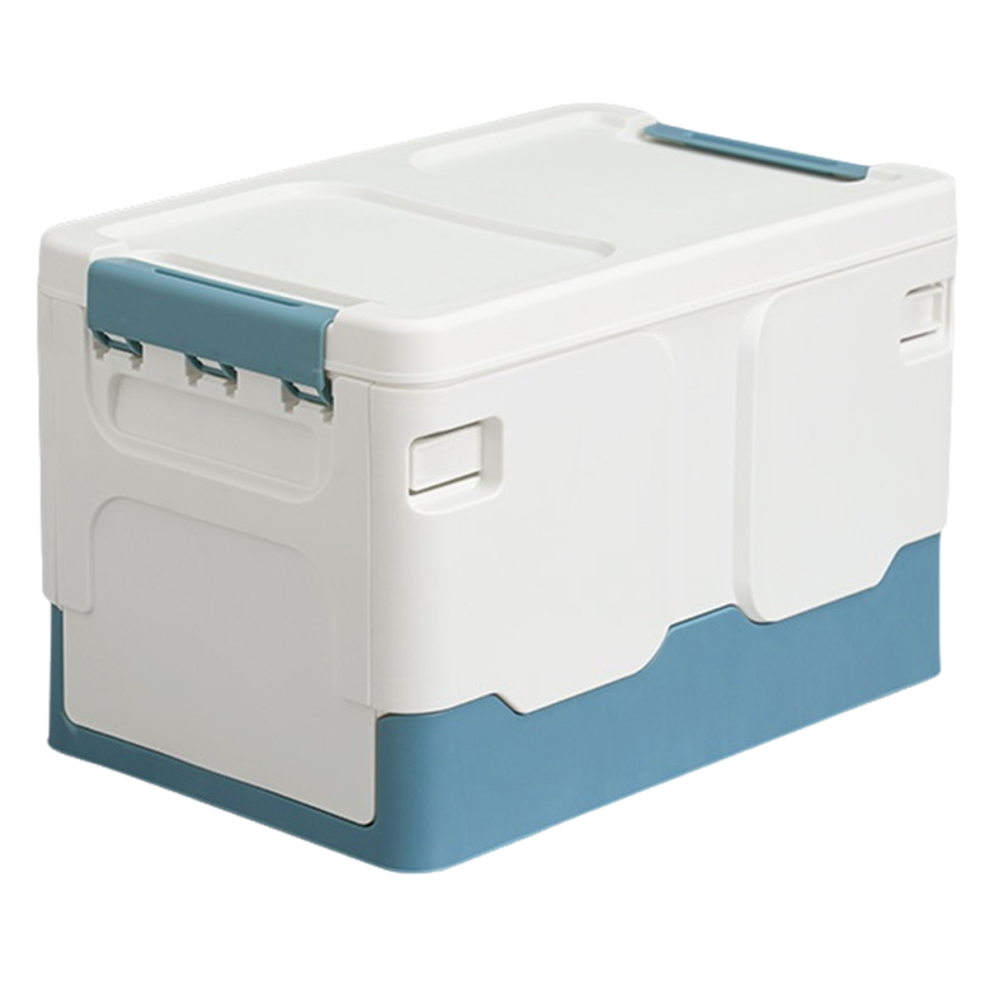 Boîte de rangement pliable pour livres, boîte de rangement pour salle de classe, bleue