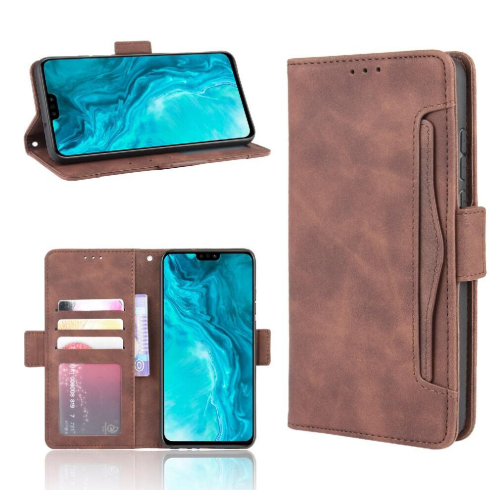 (Brown) Compatible Case For Honor 9X Lite Accurate Incision High Quality Kickstand Function Unique Brown 764544225571