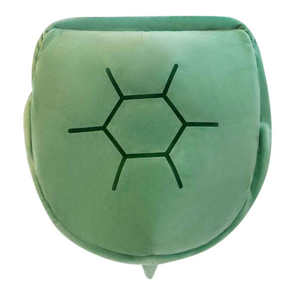 Coussin en forme de tortue, jouet en peluche amusant et portable, vert