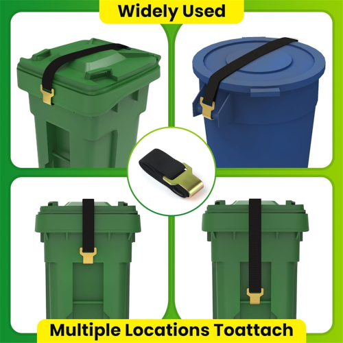 Trash Can Lock,Garbage Can Lock for Animal with Metal Claw 2pc 2