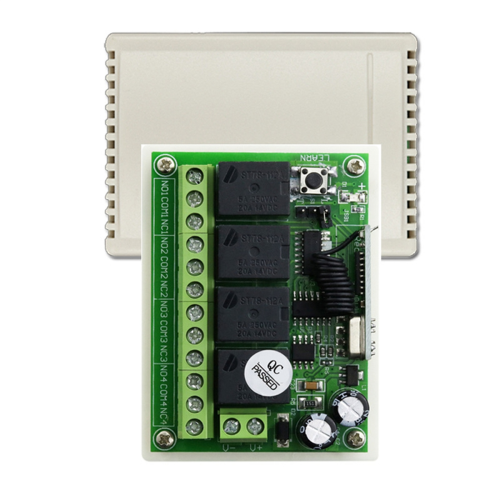 Δέκτης μονάδας ρελέ 433MHz 12V 24V + πομπός RF εμβέλειας 1000M 1