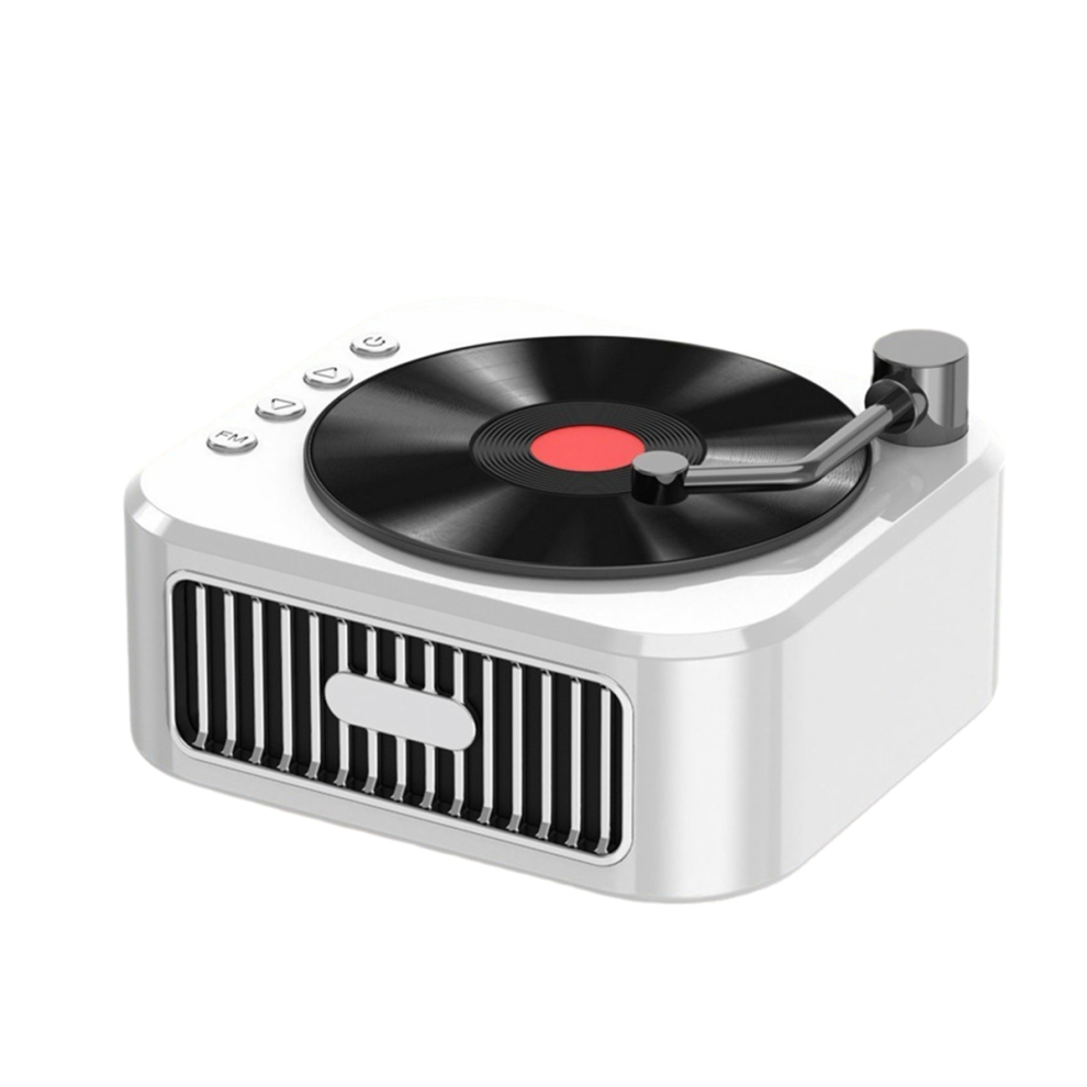 Bluetooth 5.3 Speaker 18Th Century Phonograph Style Speaker White 4853831810524