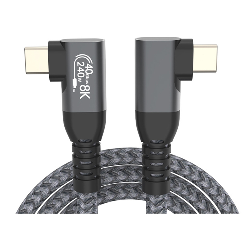 Usb4 Elbow Type C Data Transfer Cable Usb C Pd240w Fast Charging 1.5M 4853949925165
