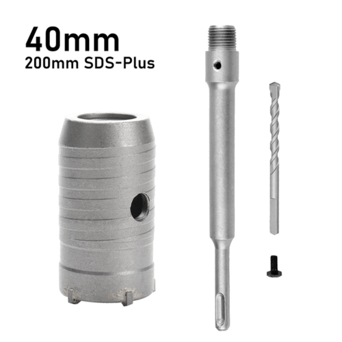 SDS Plus Hammer Drills Wall Hole Saw Drill Bit Set Cutter Tools,40mm 1