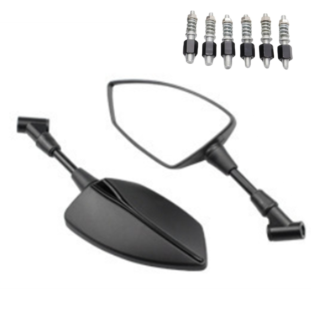 Motorcycle Universal 10Mm 8Mm Rearview Mirror Side Mirror Black 4853949926650