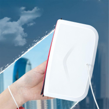 Magnetic Window Cleaner for Household Rectangular Windows - Double-Sided Scrubbing Wiper, Safe Microfiber, Ergonomic Grip, Glass/Shower/Vehicle