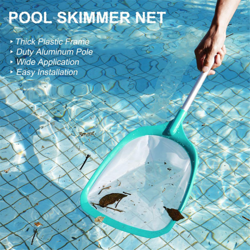 Pool Skimmer Net with Pole- Hot Tub for Kiddie Pools 2