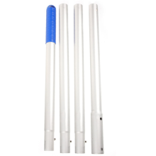 Fish Basket Pole Swimming Pool Fishing Rod Metal Pool Brush Skimmer A