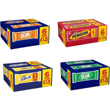 McVitie's Milk Chocolate Biscuit Bars 6 x 6 (Full box) (Club Mint)