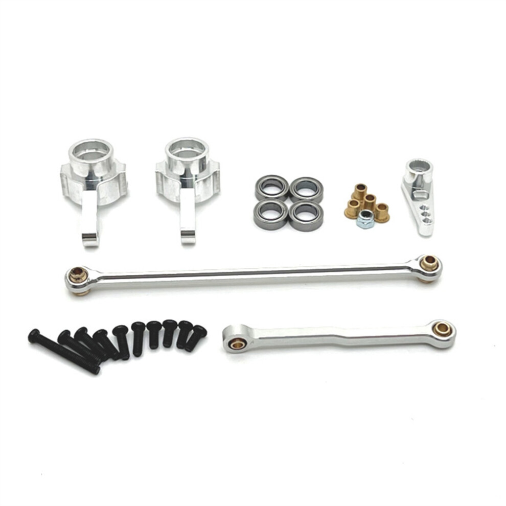 Photos - Parts for Drones & RC models Markenlos RC Car Steering lever Kit for 1/12 MN82 MN78 D90 D91 D96 MN98 Silver 