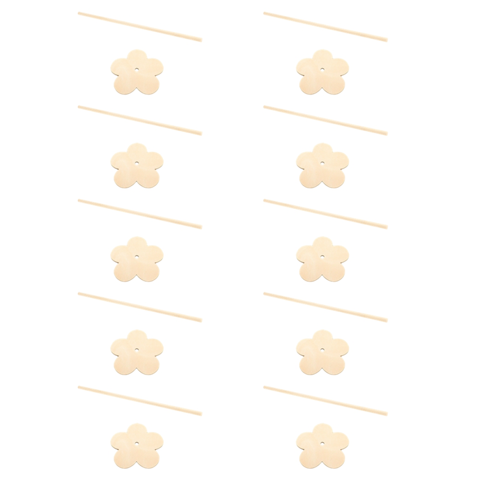 Espositore Da Parete, Decorazione Da Tavolo, Fiore + Inserto In Bastoncino