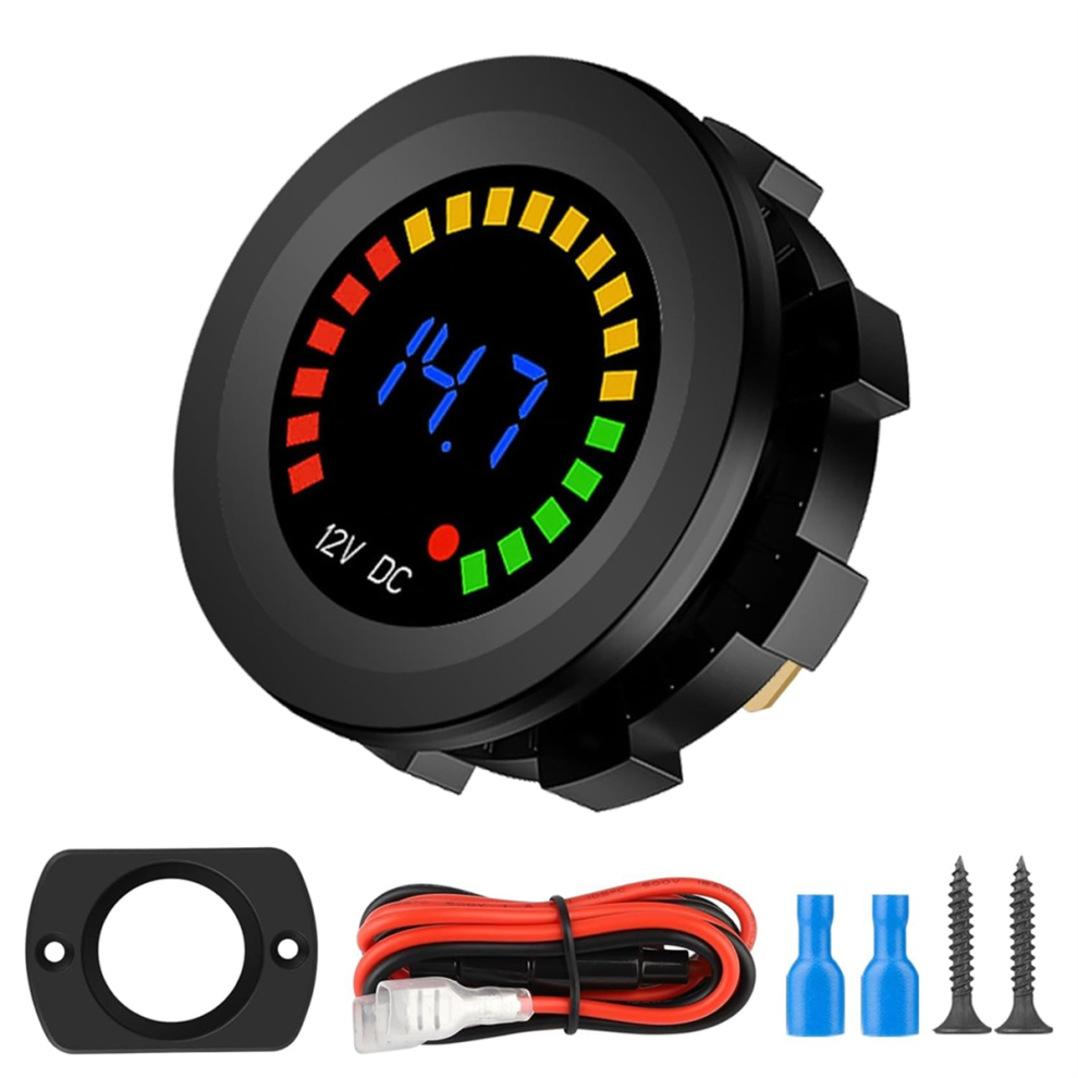 12V Led Digitale Display Voltmeter Auto Voltmeter Meetinstrument-image