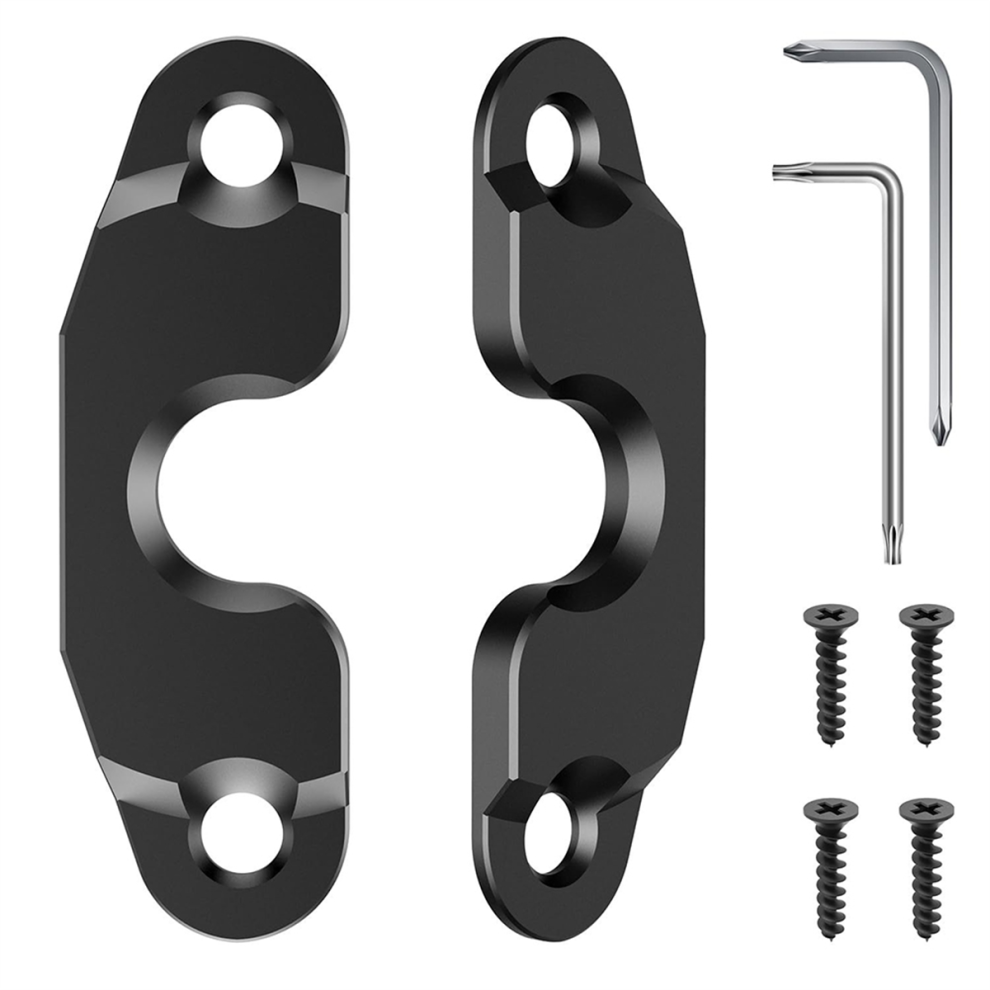 Sun Visor Clip Repair Kit Aluminum Alloy Anodized Replacement Black 4853659298849