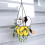 Γάτα σε γλάστρα Suncatcher Βιτρό παράθυρο Hangins, B 4