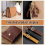 2pcs Leather Edge Dye Pens, Leather Edge Roller Pen Applicator, 5