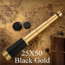 (25x50 Black Gold) Tehokas HD-monokulaarinen 25x30/40/50mm Kannettava teleskooppi teleskooppi Pirates