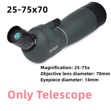 (Vain C-teleskooppi)Uusi 60/70 mm:n kaukoputki Tehokas monokulaariteleskooppi Tähtikiikarit tähtitieteellisesti