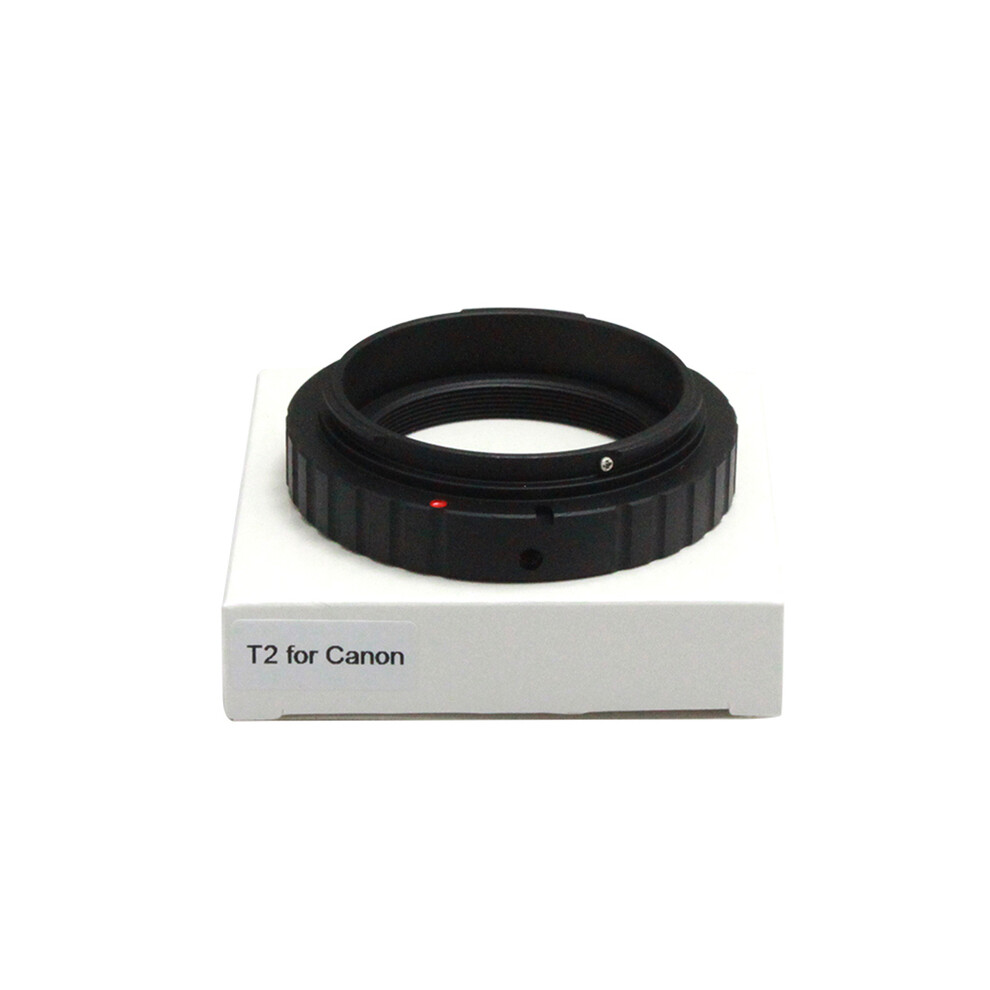 (Bague en T pour Canon EOS) Adaptateur de télescope métallique à monture T de 1,25" et appareils photo
