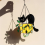 Γάτα σε γλάστρα Suncatcher Βιτρό παράθυρο Hangins, A 4
