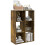Homcom HOMCOM 6-Cube Bookshelf, Display Shelving Unit for Home Office, Rustic Brown 9