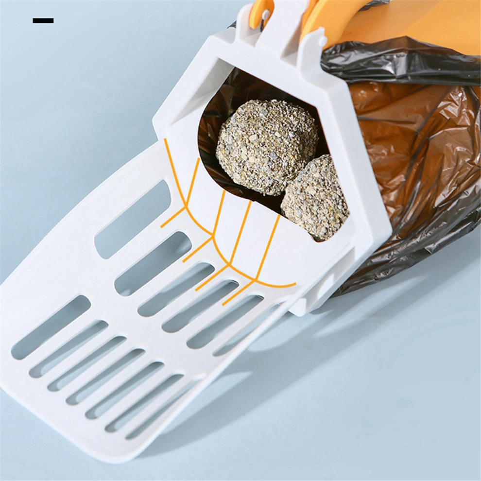 Pelle à litière intégrée pour chat, pelle à excréments de chat, fournitures de nettoyage pour animaux de compagnie, A