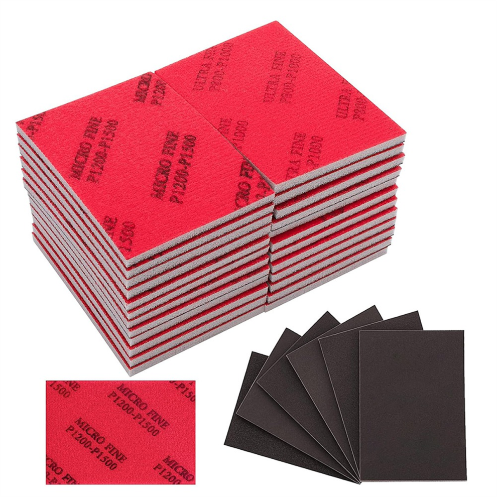 Juego De Esponjas De Lijado De Grano 320-3000, Almohadillas De Lijado De Espuma Fina-image