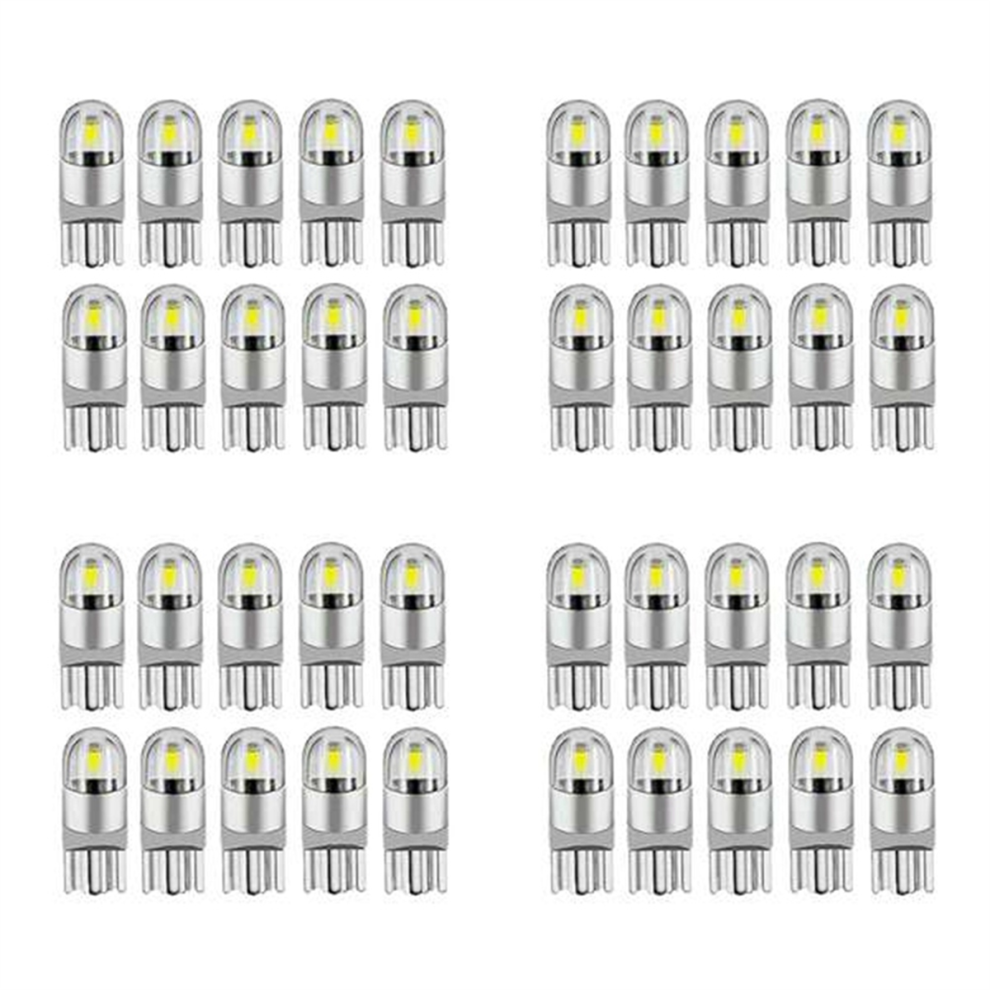 40Pcs 6000K Canbus T10 168 194 W5w Dome License Side Marker 4853659214030