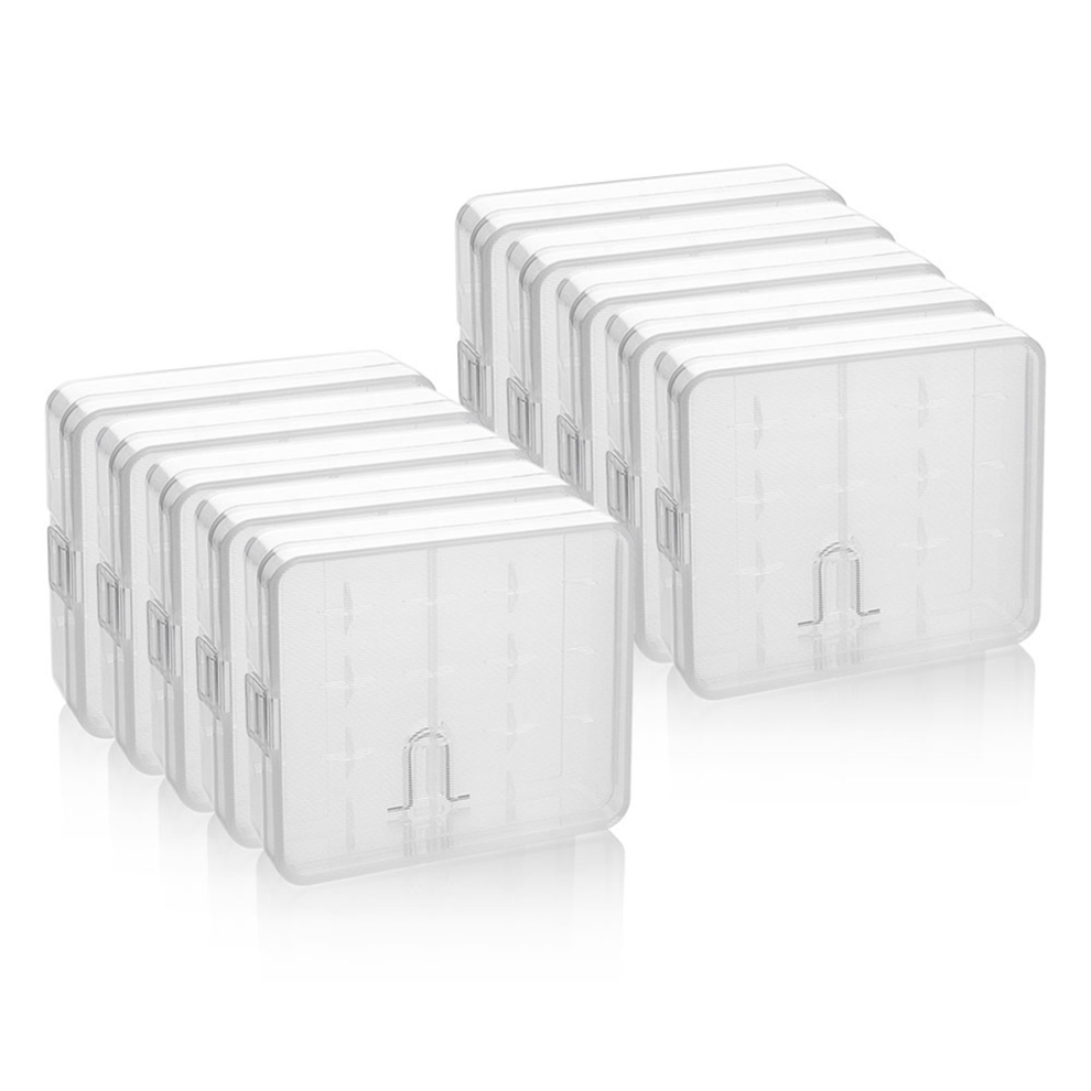 Contenitore Per Batteria 18650 Con 4 Slot, 10 Pezzi