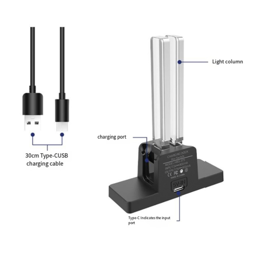 2 in 1 Charger Stand Dock Station for Black 1