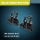 Universal LED Light Bar Mounting Brackets 2PCS 5