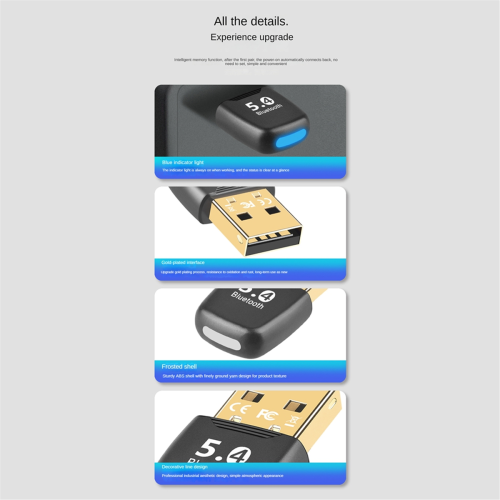 Adaptateur Bluetooth 5.4 Adaptateur USB Bluetooth pour PC 1